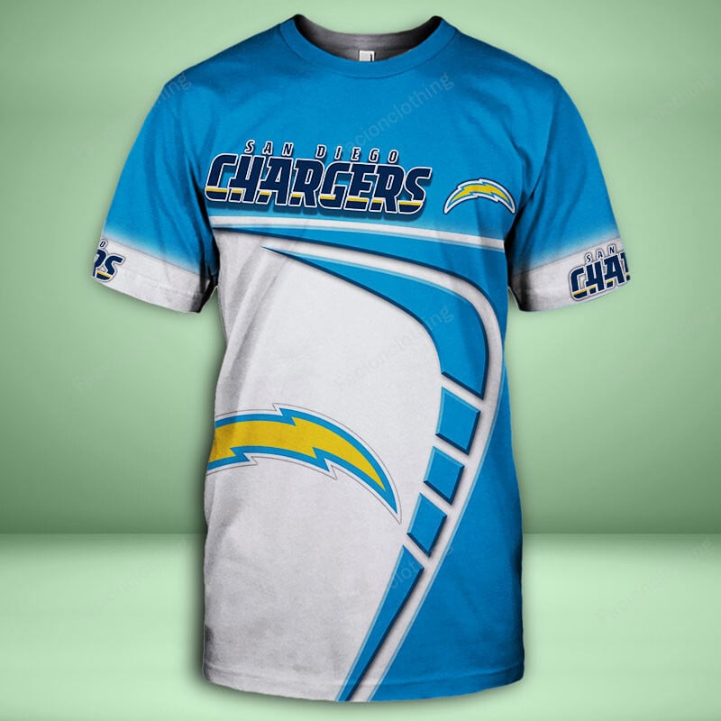 Sportswearmerch Los Angeles Chargers NFL Personalized Short PantT-shirt For Fan