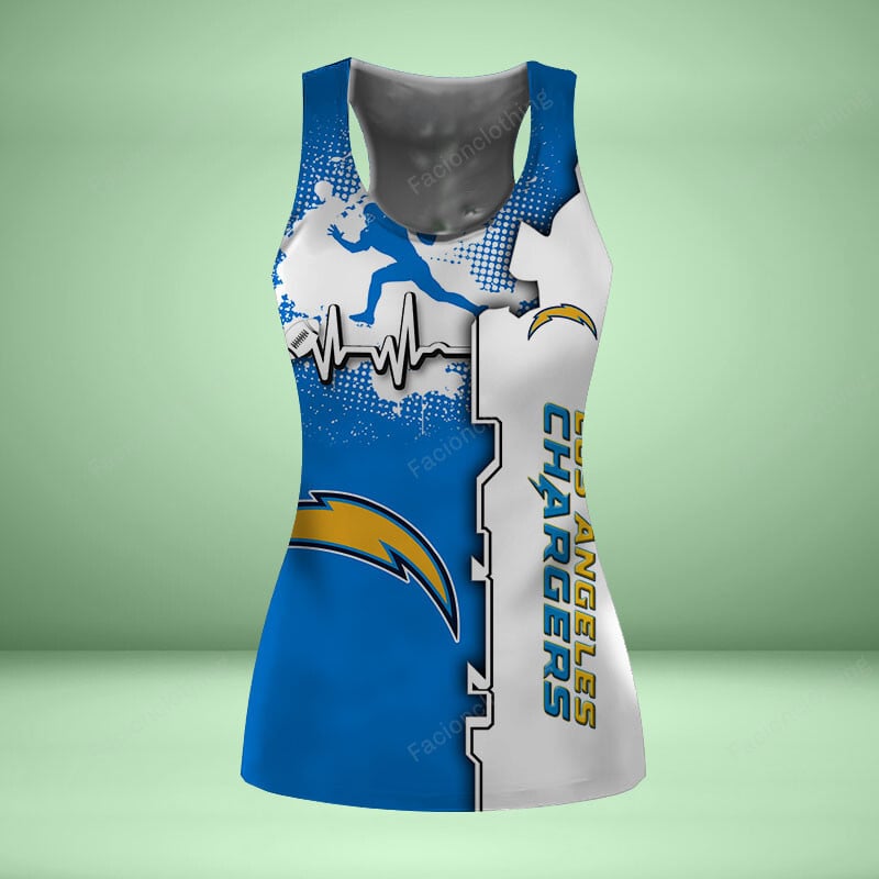 Sportswearmerch Los Angeles Chargers NFL Personalized Women Tanktop For Fan