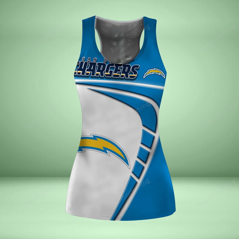 Sportswearmerch Los Angeles Chargers NFL Personalized Women Tanktop For Fan