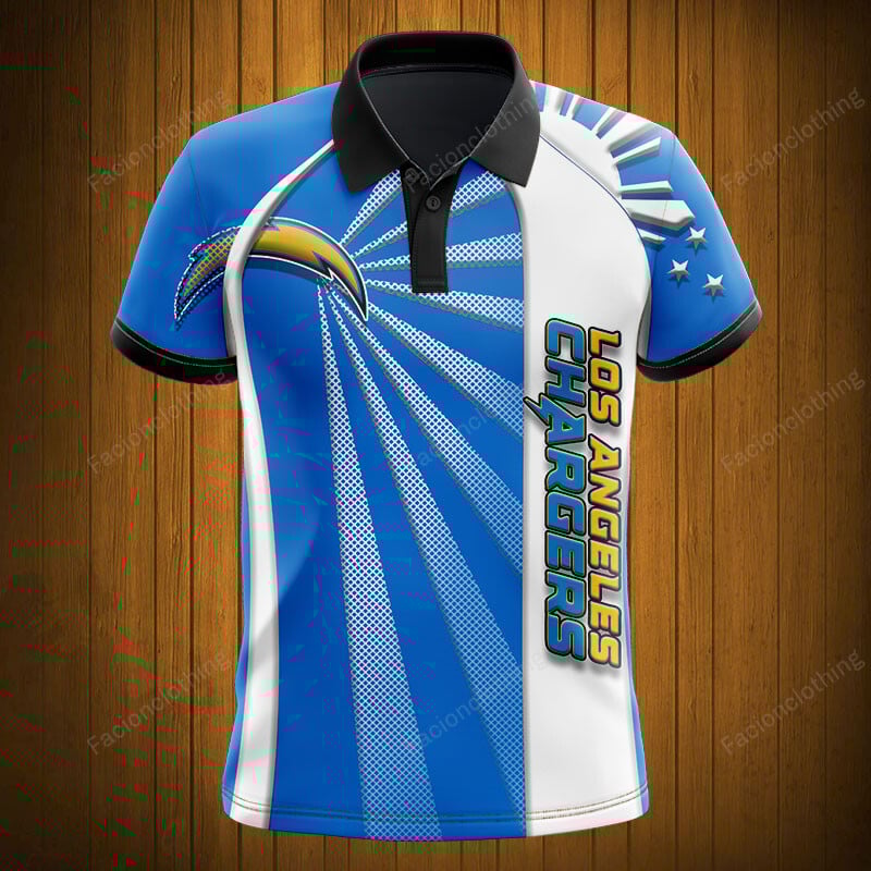 Sportswearmerch Los Angeles Chargers NFL Polo Shirt Personalized For Fan