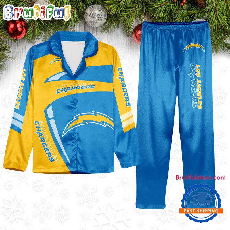 Sportswearmerch Los Angeles Chargers NFL Winter Season Personalized Pajamas Set For Fan