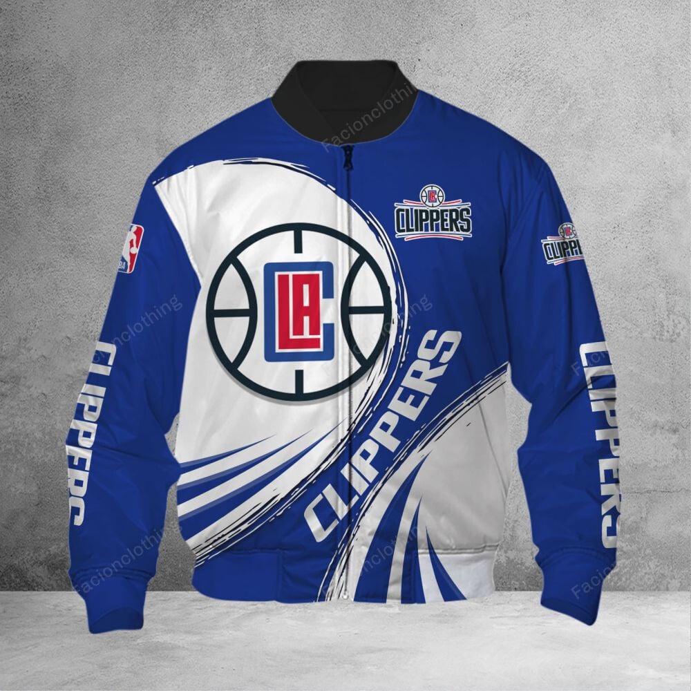 Sportswearmerch Los Angeles Clippers NBA Personalized Bomber Jacket For Fan