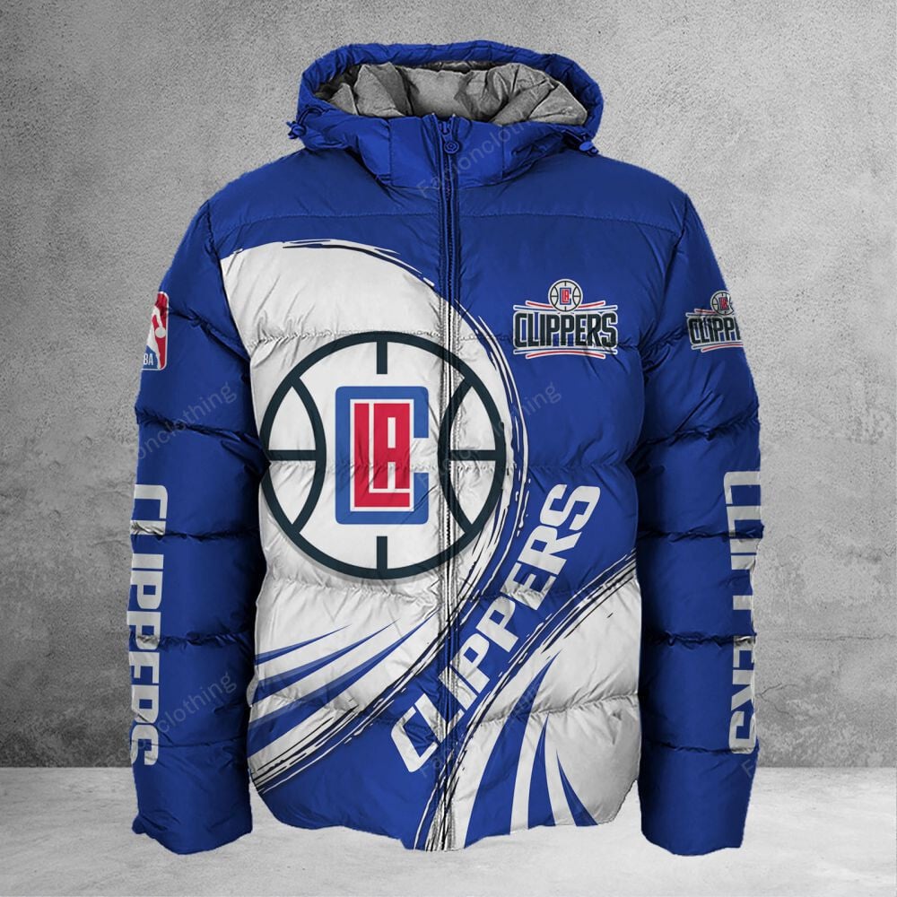 Sportswearmerch Los Angeles Clippers NBA Personalized Puffer Jacket For Fan