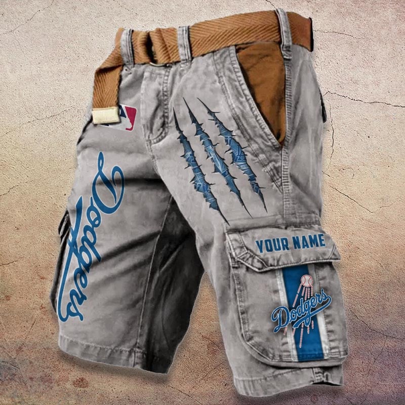 Sportswearmerch Los Angeles Dodgers MLB Denim Short For Fan