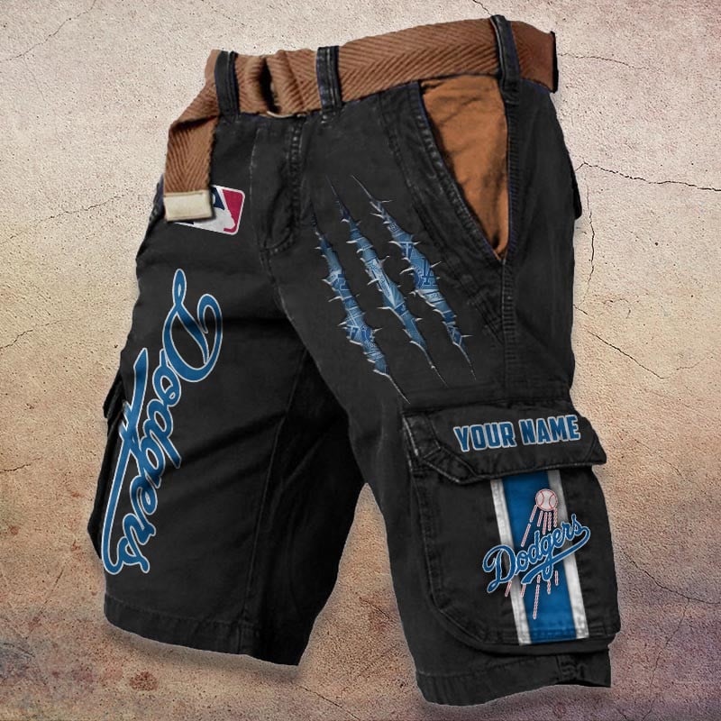 Sportswearmerch Los Angeles Dodgers MLB Denim Short For Fan