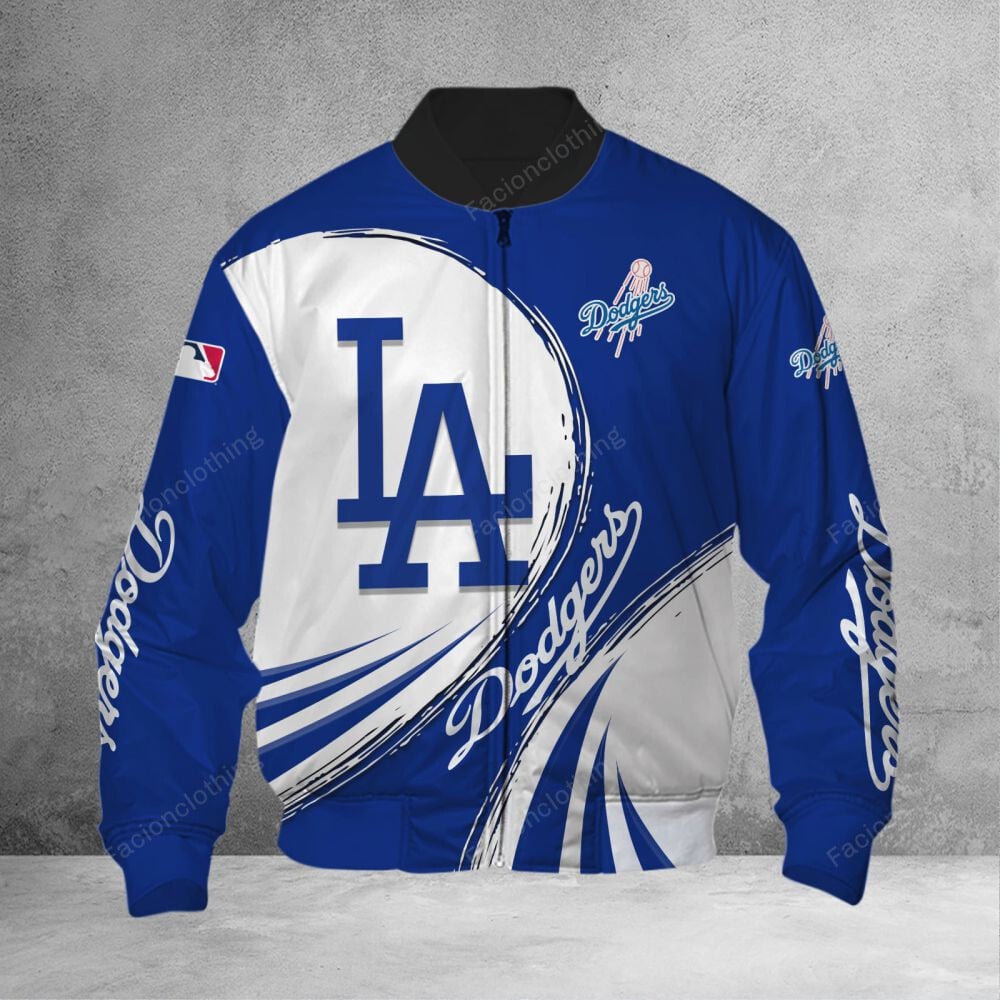 Sportswearmerch Los Angeles Dodgers MLB Personalized Bomber Jacket For Fan