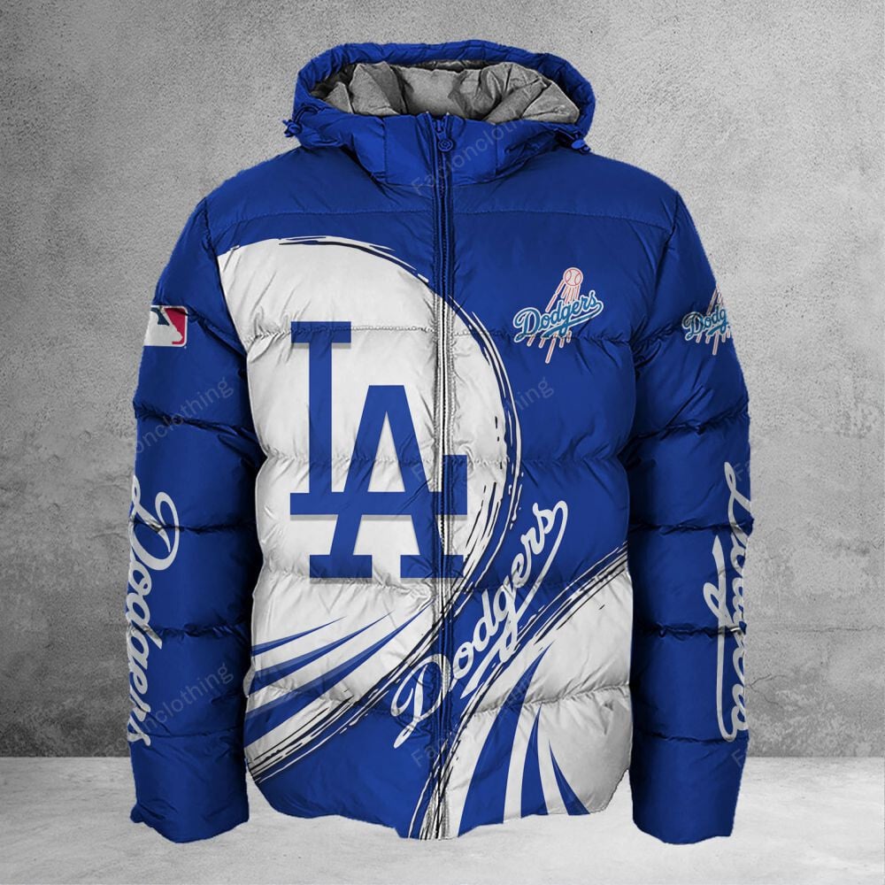 Sportswearmerch Los Angeles Dodgers MLB Personalized Puffer Jacket For Fan