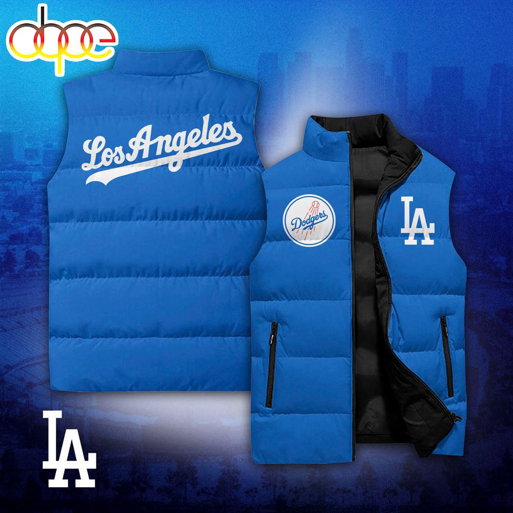 Sportswearmerch Los Angeles Dodgers MLB Personalized Sleeveless Puffer Jacket For Fan