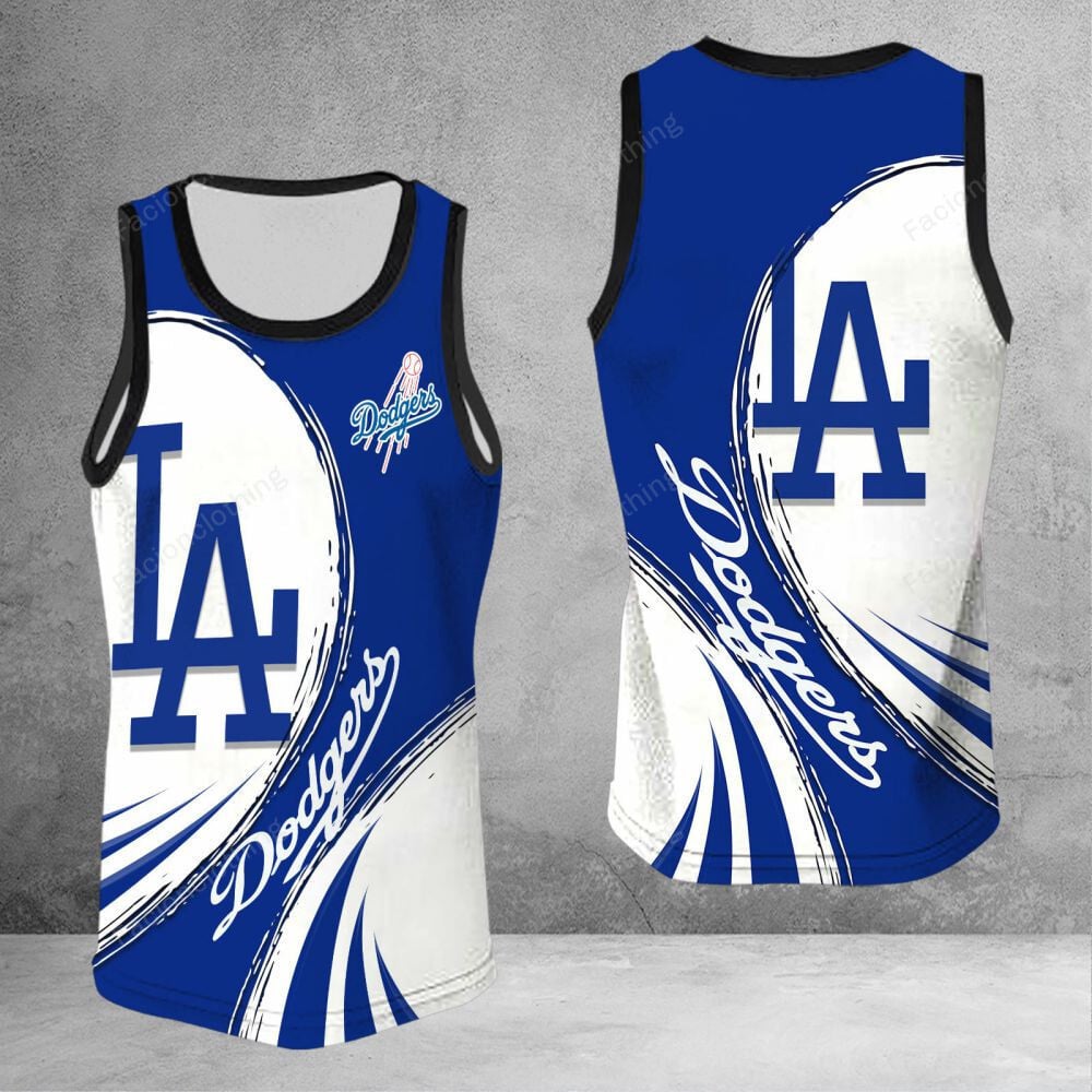 Sportswearmerch Los Angeles Dodgers MLB Personalized Tanktop For Fan