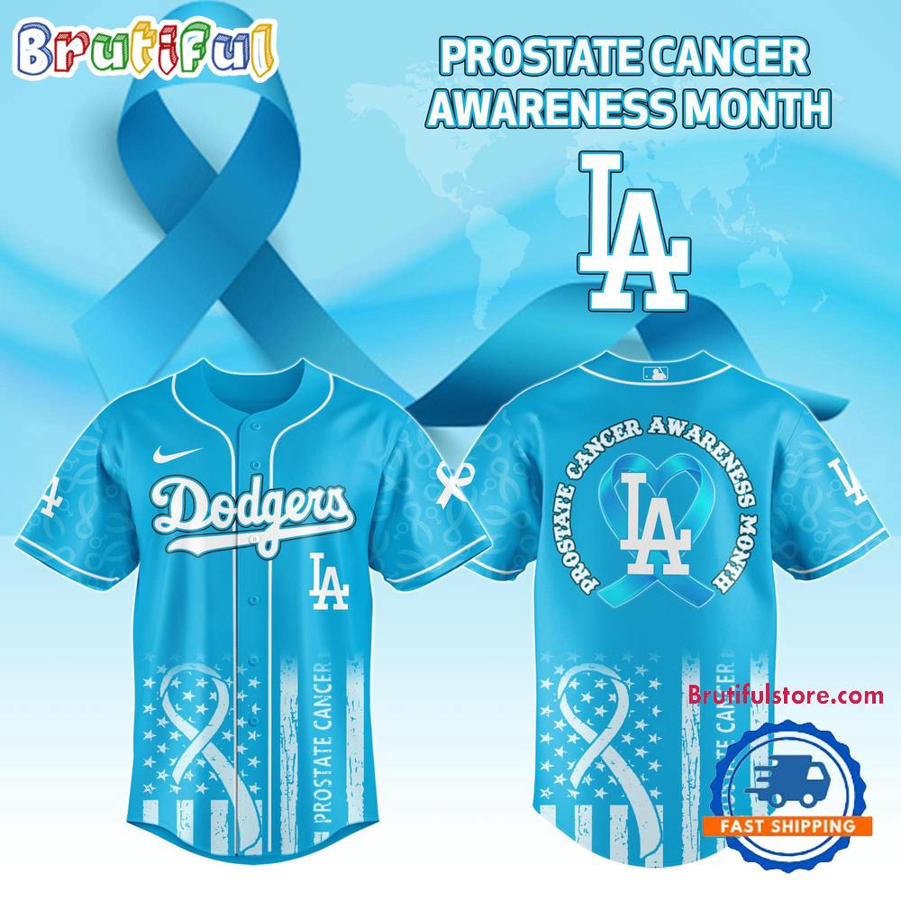 Sportswearmerch Los Angeles Dodgers MLB Prostate Cancer Awareness T-shirtFor Fan