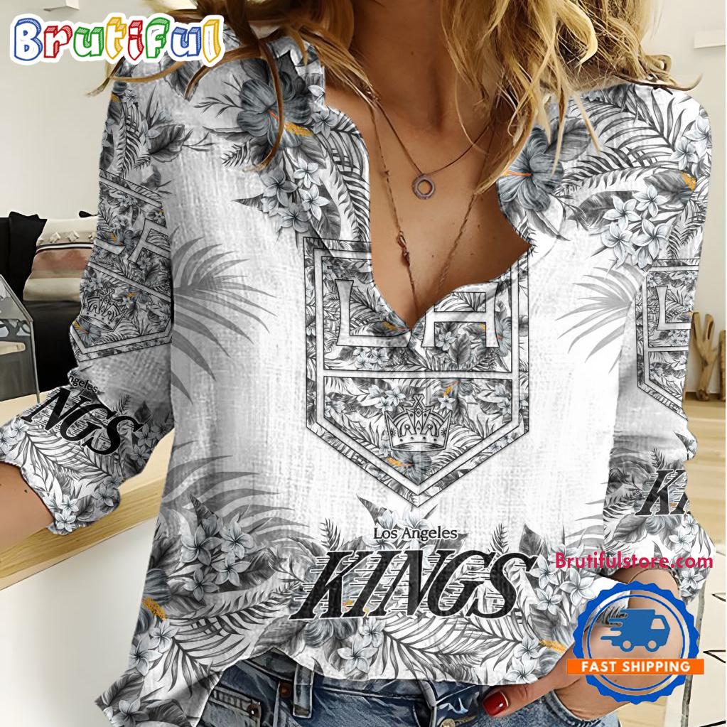 Sportswearmerch Los Angeles Kings NHL Hockey Women's Casual Shirt For Fan