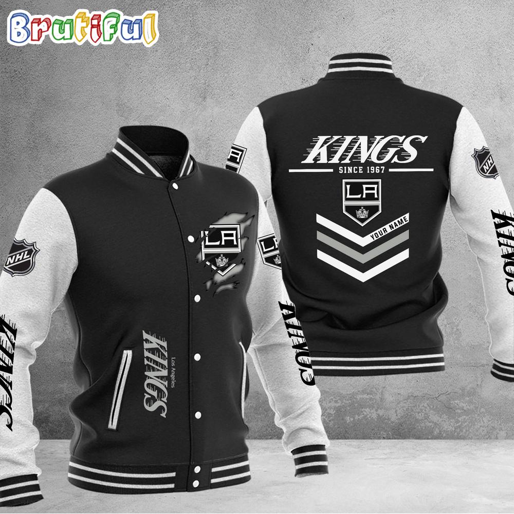 Sportswearmerch Los Angeles Kings NHL Personalized Baseball Jacket For Fan