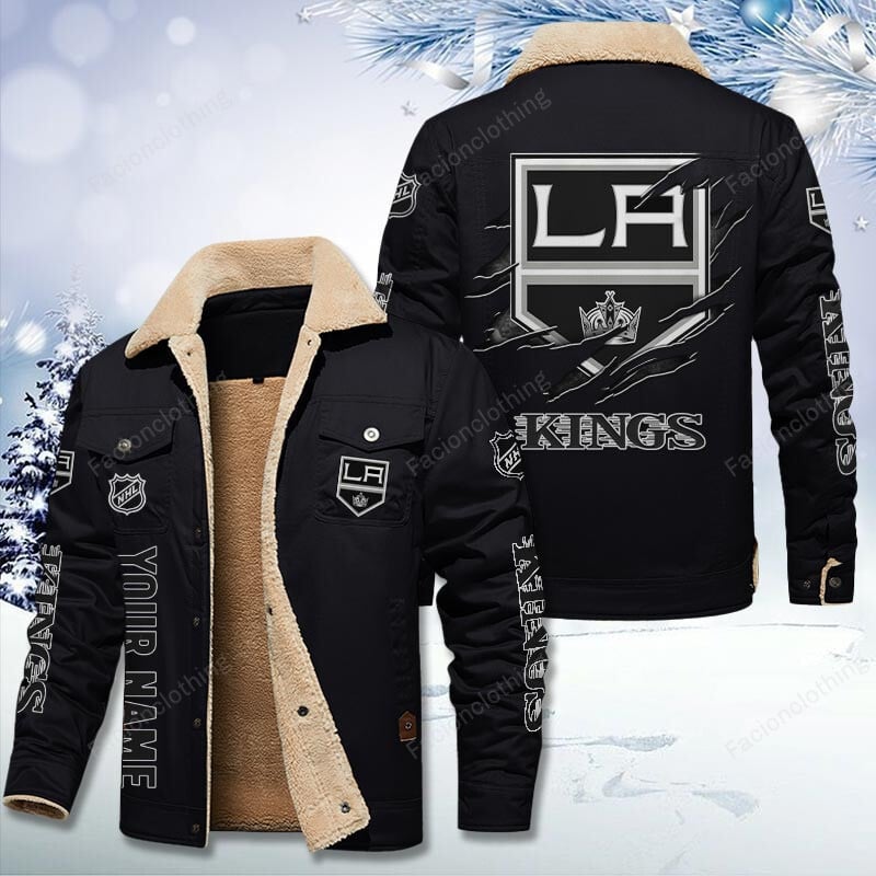 Sportswearmerch Los Angeles Kings NHL Personalized Cotton Jacket For Fan