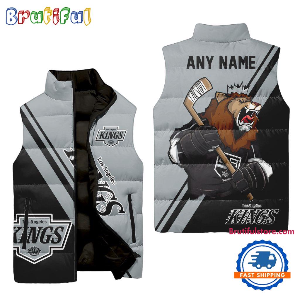 Sportswearmerch Los Angeles Kings NHL Sleeveless Puffer Jacket For Fan