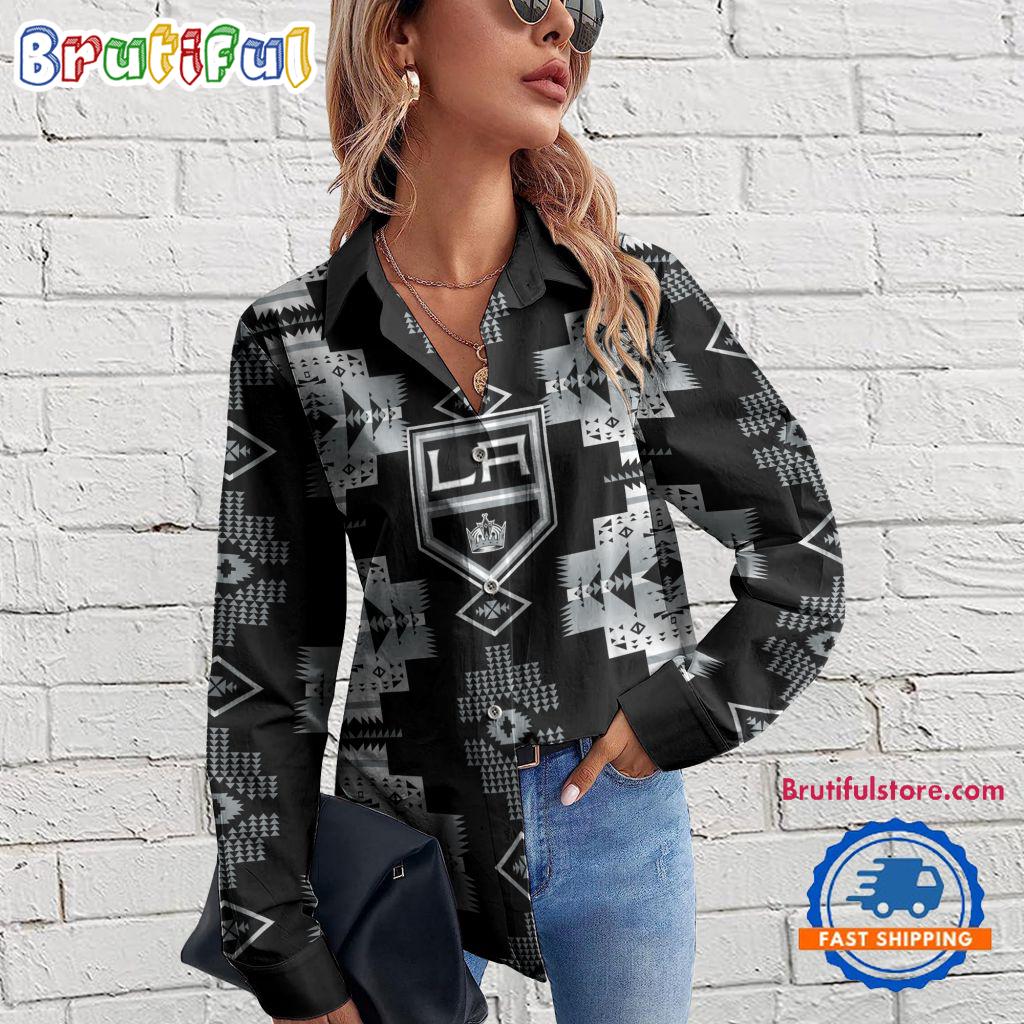 Sportswearmerch Los Angeles Kings NHL Special Native American Women's Casual Shirt For Fan