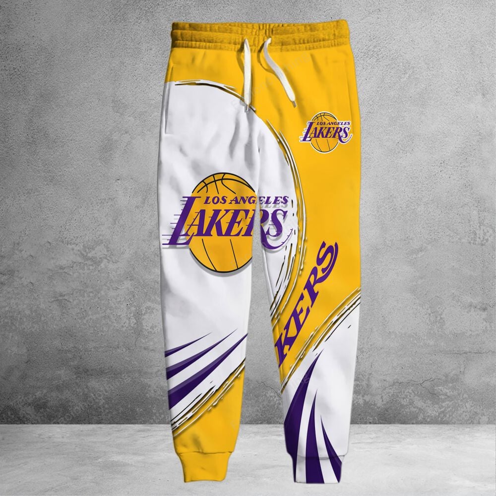 Sportswearmerch Los Angeles Lakers NBA Personalized Long Pant For Fan