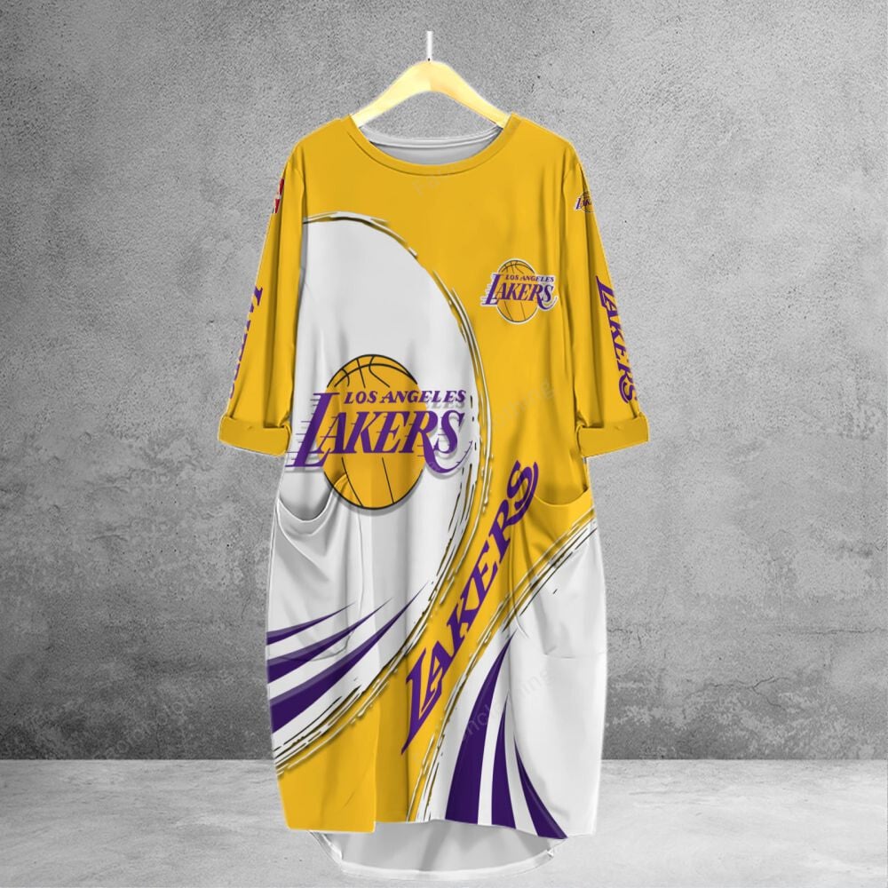 Sportswearmerch Los Angeles Lakers NBA Personalized Pocket Tanktop For Fan