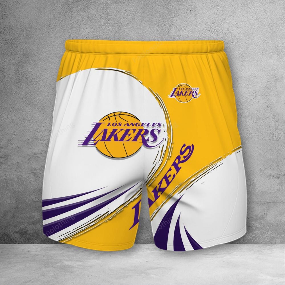 Sportswearmerch Los Angeles Lakers NBA Personalized Short Pant For Fan