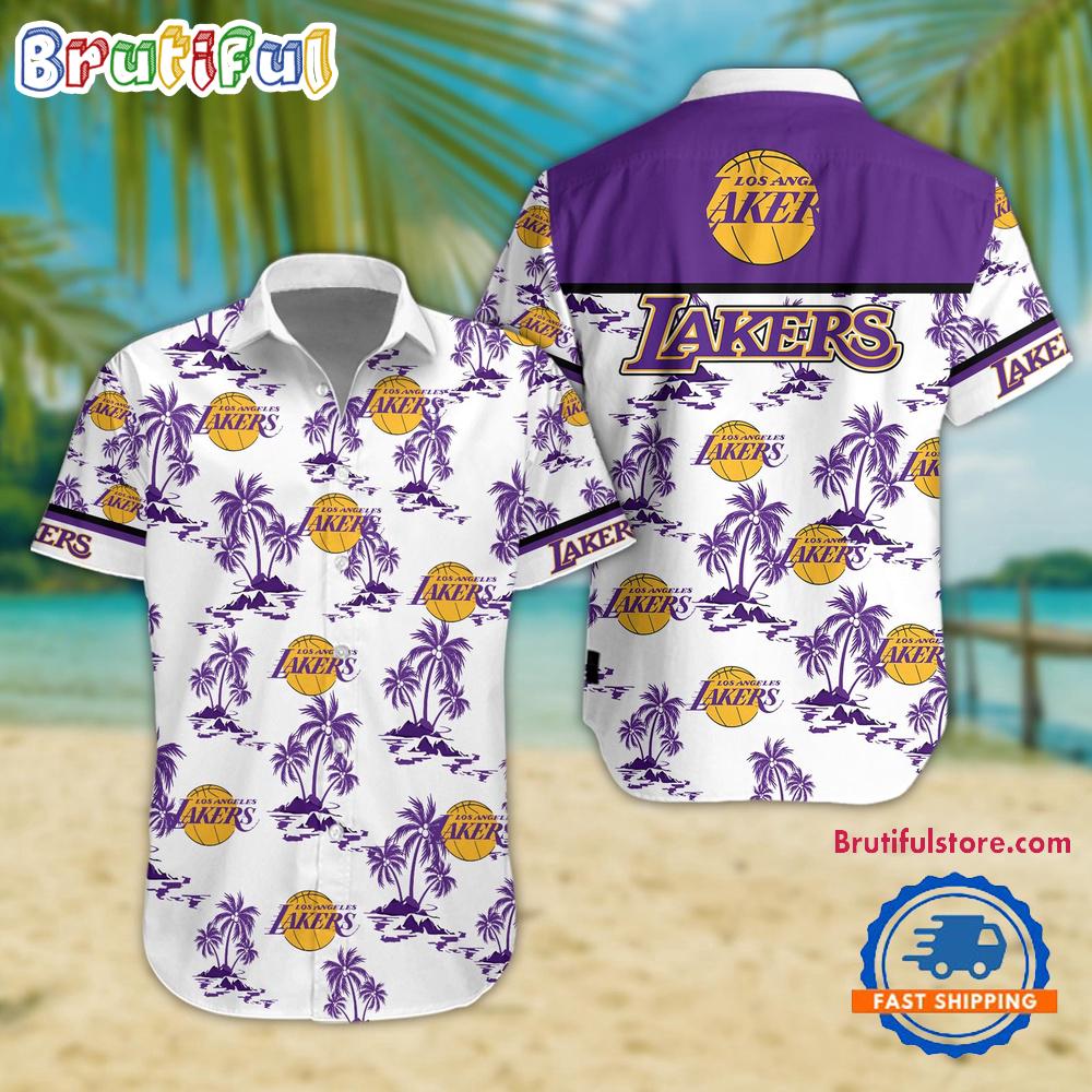 Sportswearmerch Los Angeles Lakers NBA Summer Personalized Hawaiian Shirt For Fan