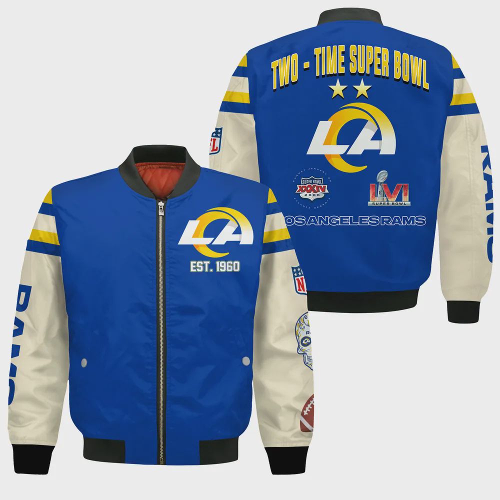 Sportswearmerch Los Angeles Rams NFL Bomber Jacket For Fan