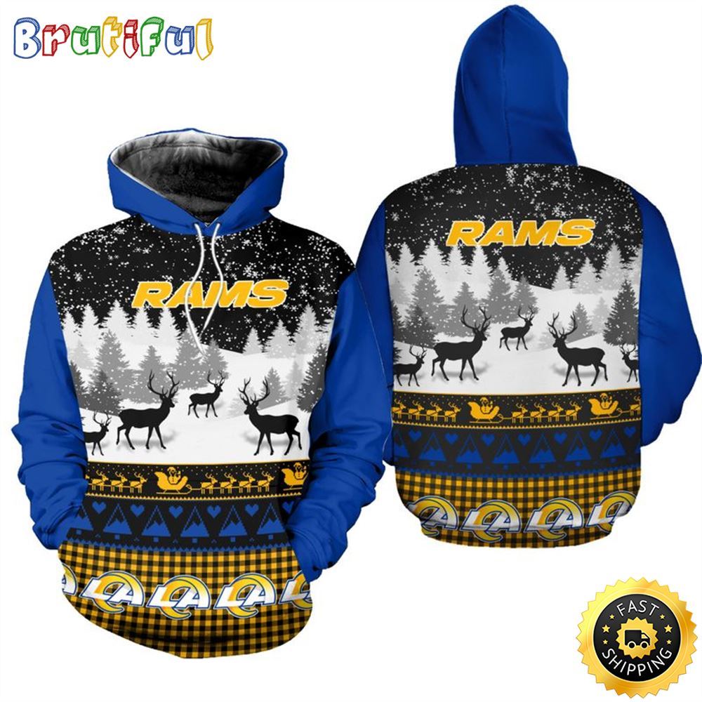 Sportswearmerch Los Angeles Rams NFL Christmas Hoodie For Fan