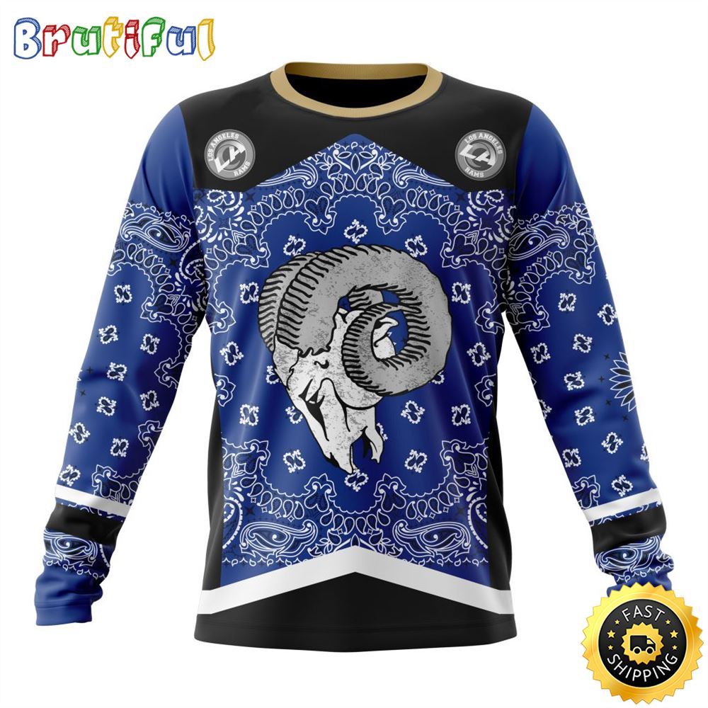 Sportswearmerch Los Angeles Rams NFL Crewneck Classic Style Personalized Sweater For Fan