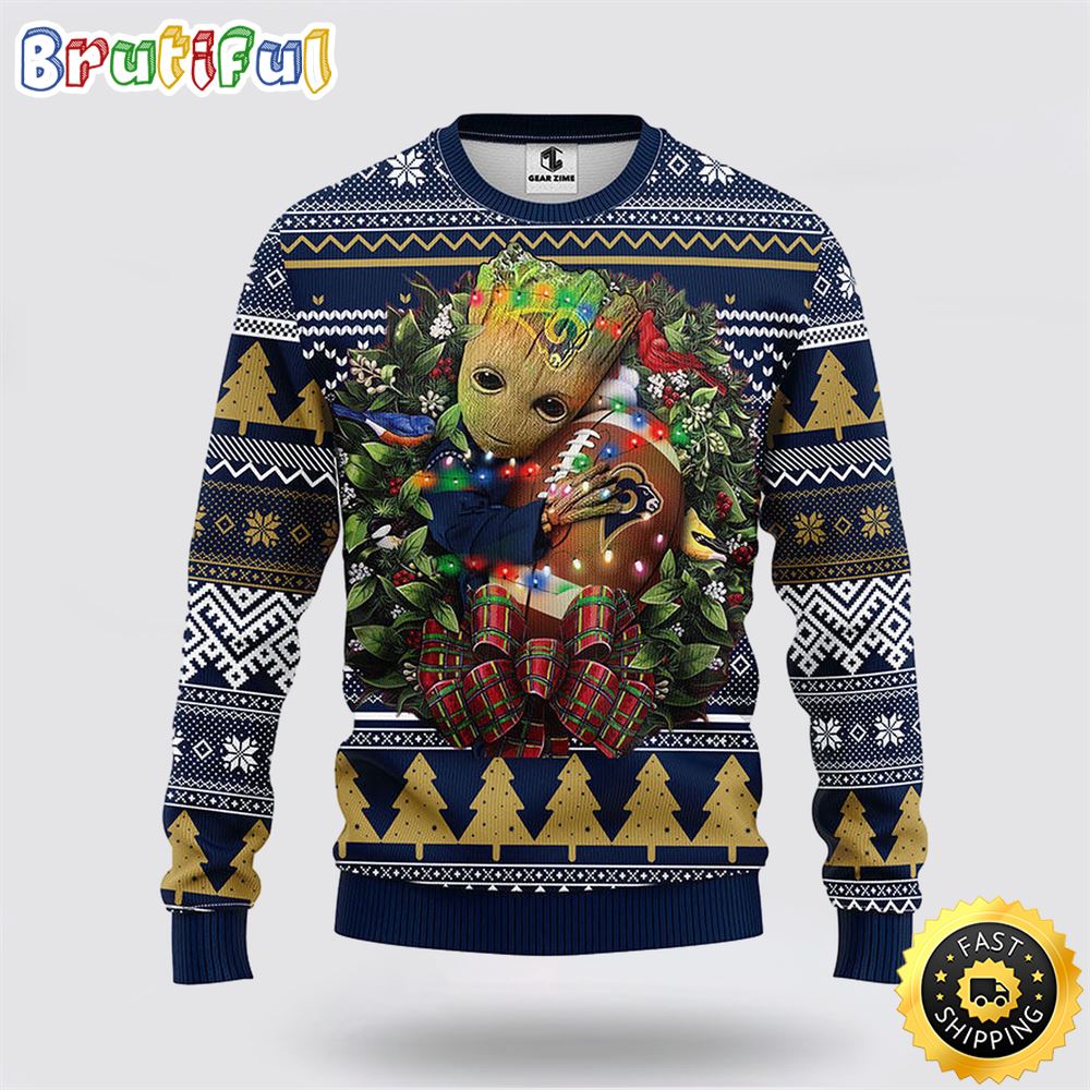 Sportswearmerch Los Angeles Rams NFL Groot Christmas Sweater For Fan