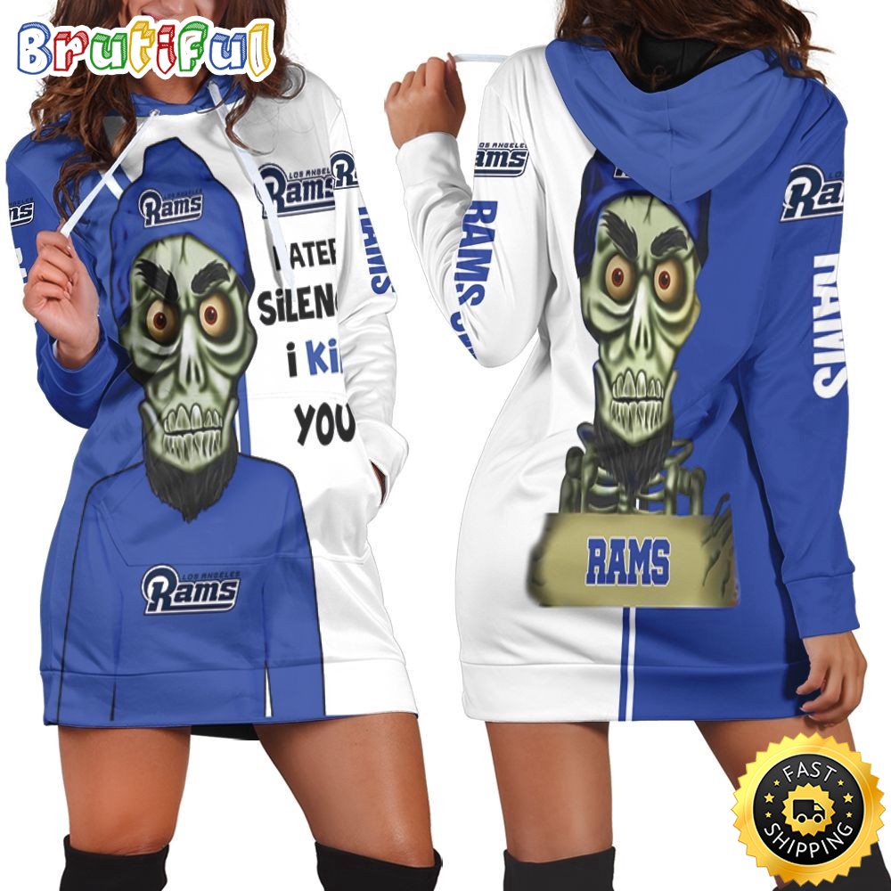 Sportswearmerch Los Angeles Rams NFL Haters I Kill You Hoodie Dress For Fan