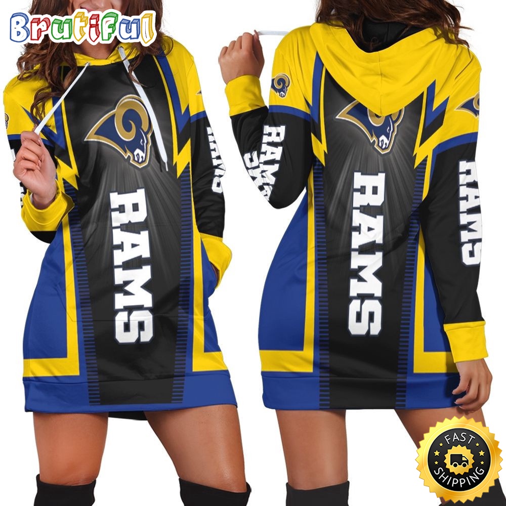 Sportswearmerch Los Angeles Rams NFL Hoodie Dress For Fan