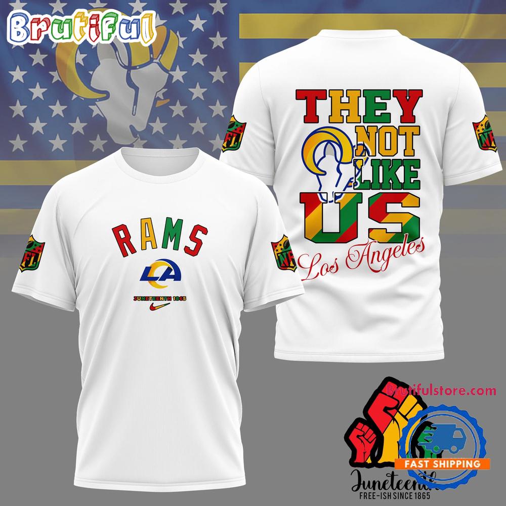Sportswearmerch Los Angeles Rams NFL Juneteenth Freedom Day T-Shirt For Fan