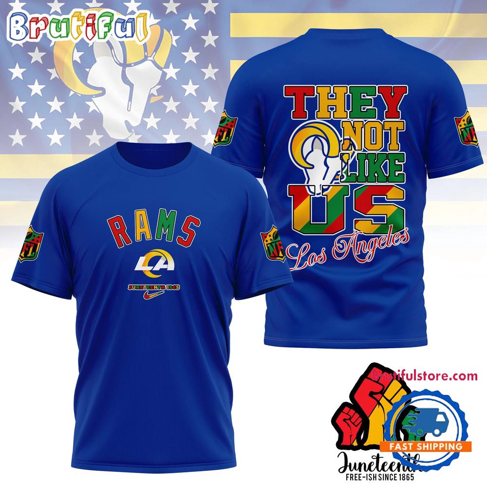 Sportswearmerch Los Angeles Rams NFL Juneteenth Freedom Day Unisex T-Shirt For Fan