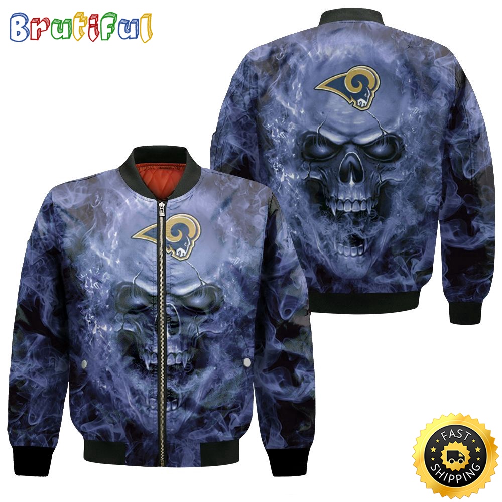 Sportswearmerch Los Angeles Rams NFL Personalized Bomber Jacket For Fan