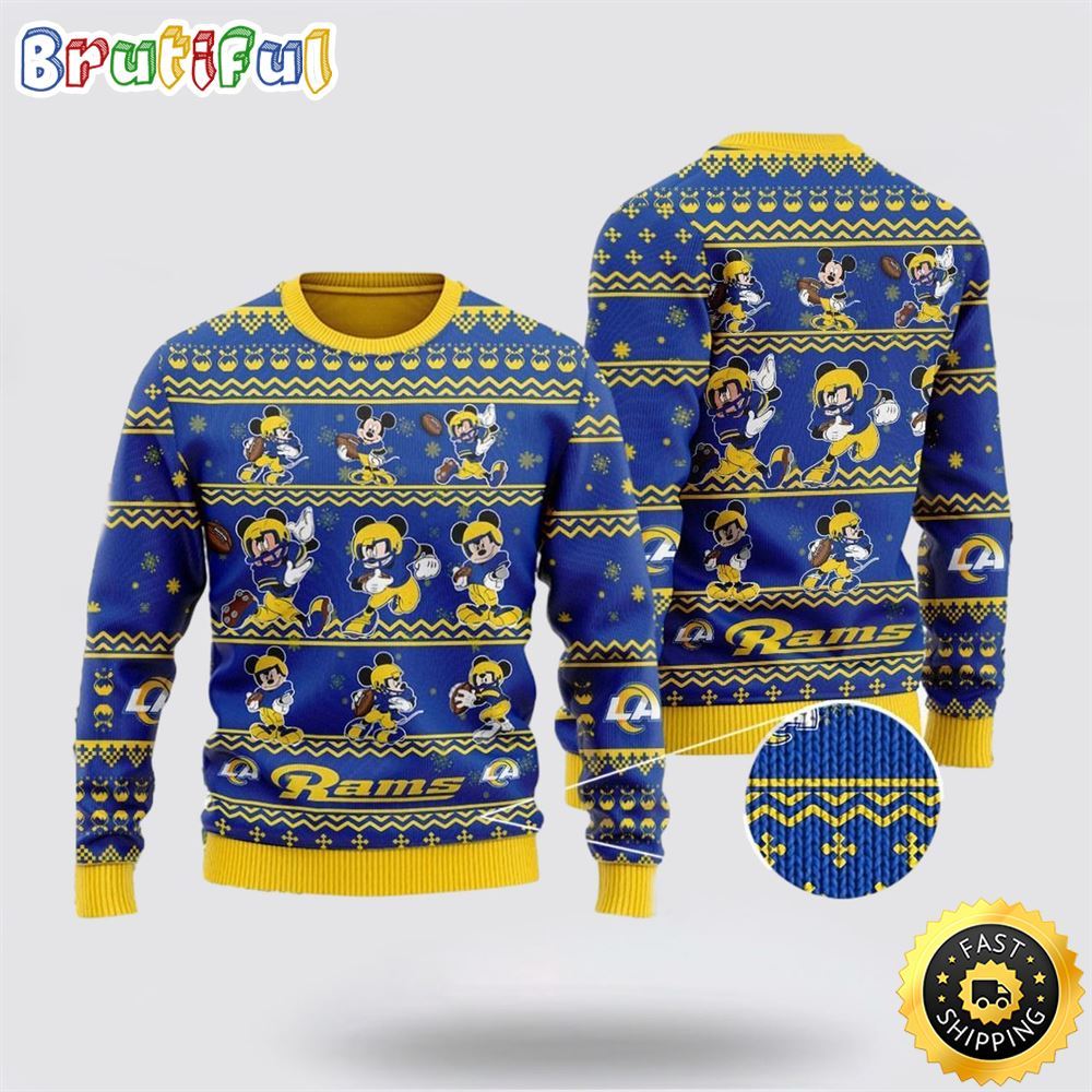 Sportswearmerch Los Angeles Rams NFL Personalized Christmas Sweater For Fan