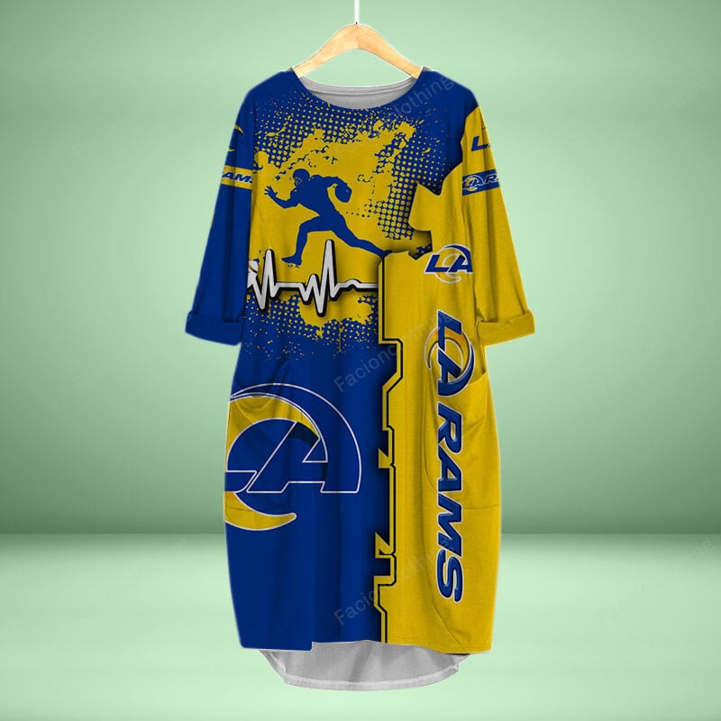 Sportswearmerch Los Angeles Rams NFL Personalized Pocket Dress For Fan