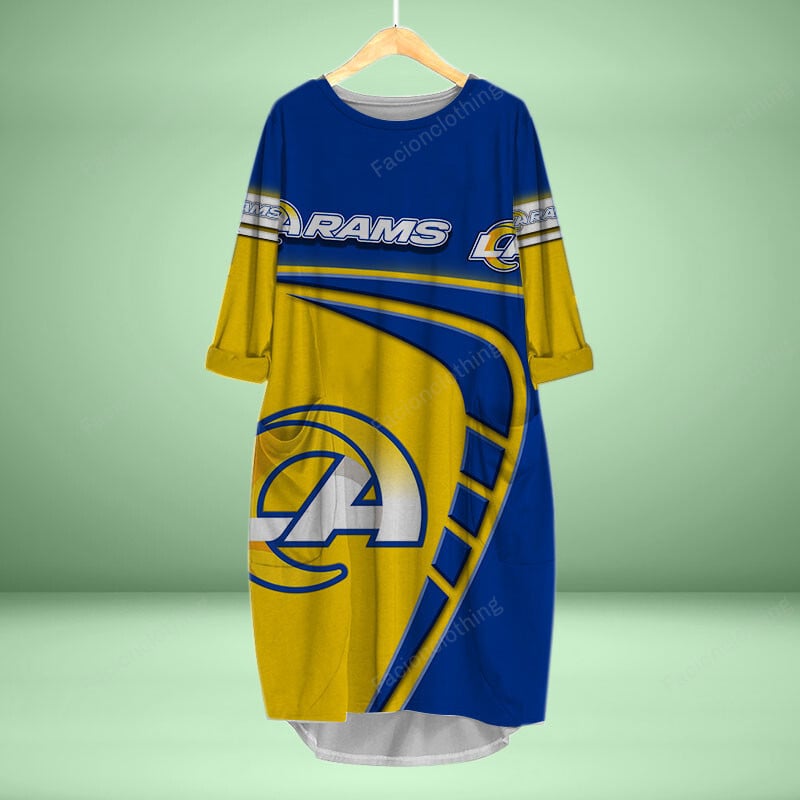 Sportswearmerch Los Angeles Rams NFL Personalized Pocket Dress For Fan