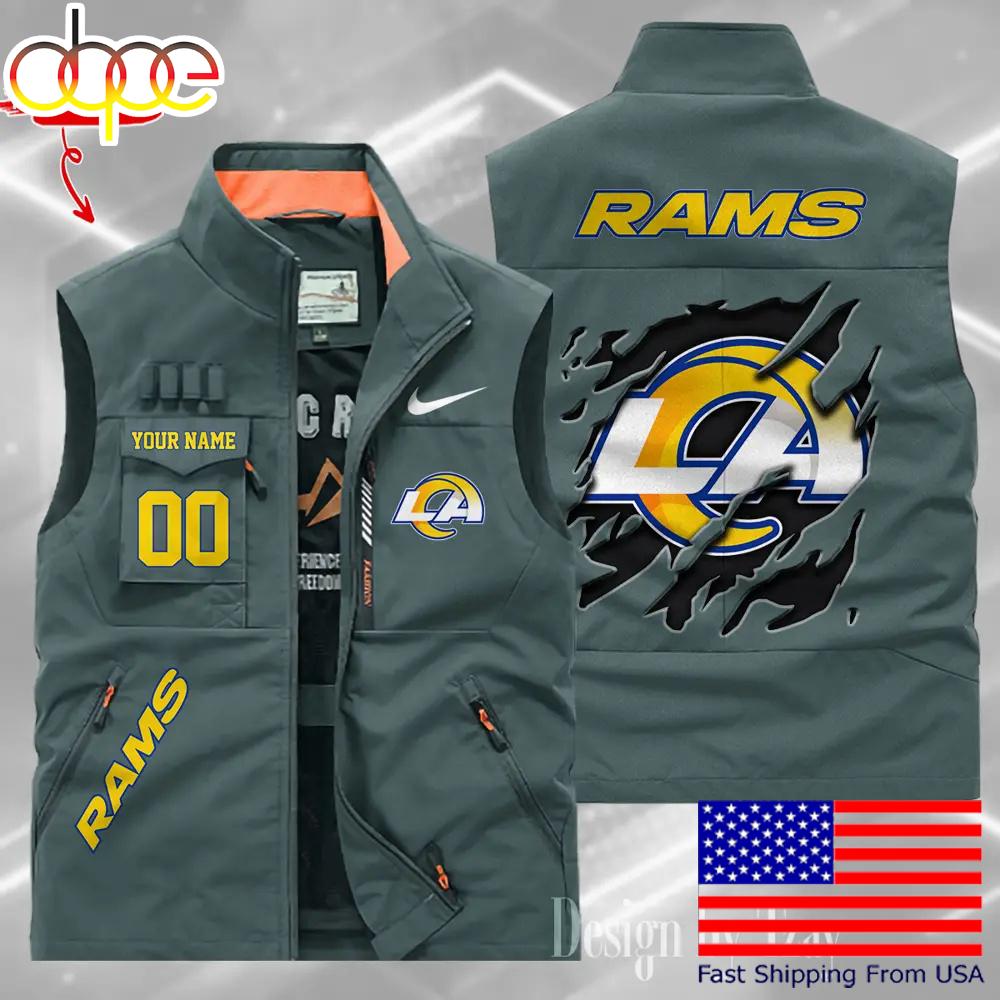 Sportswearmerch Los Angeles Rams NFL Personalized Pocket Vest For Fan