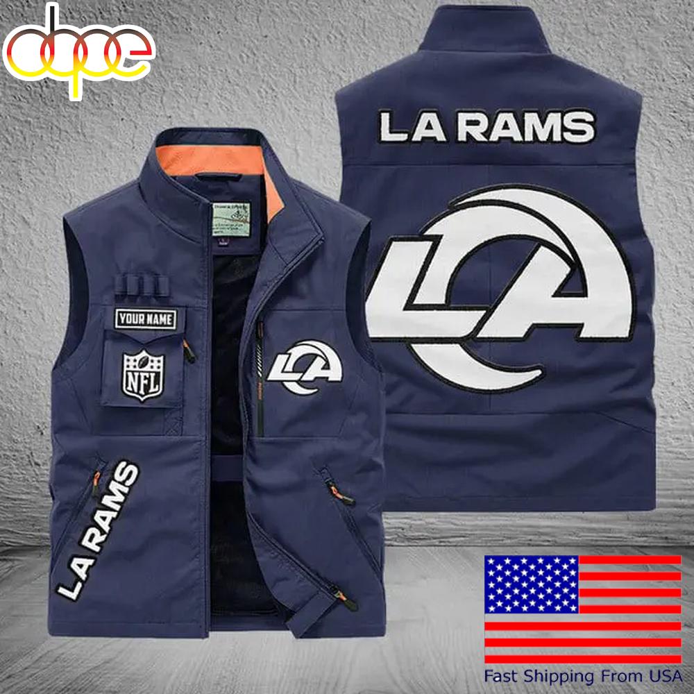 Sportswearmerch Los Angeles Rams NFL Personalized Pocket Vest For Fans For Fan