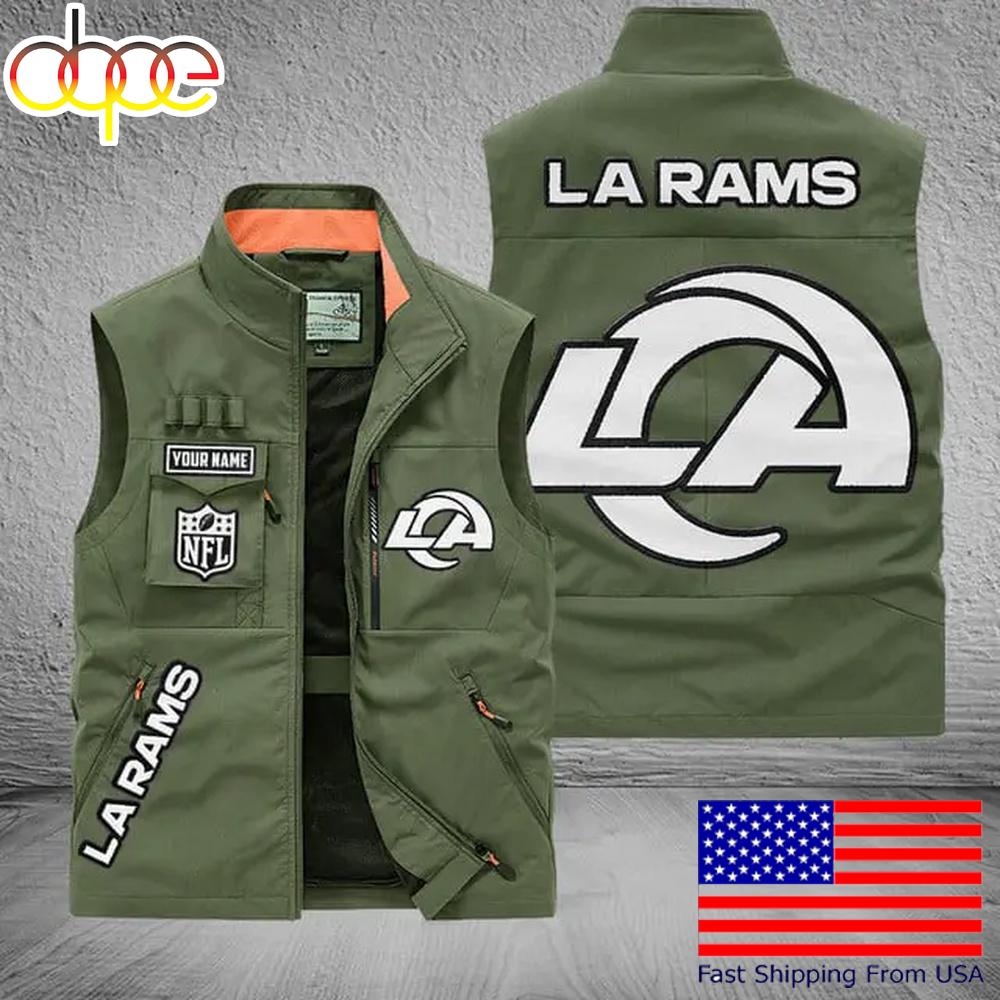 Sportswearmerch Los Angeles Rams NFL Personalized Pocket Vest For Fans For Fan