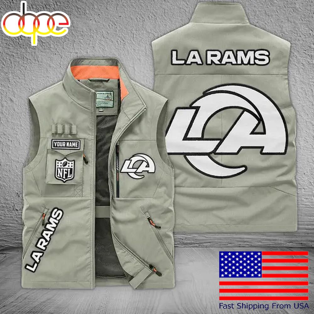 Sportswearmerch Los Angeles Rams NFL Personalized Pocket Vest For Fans For Fan