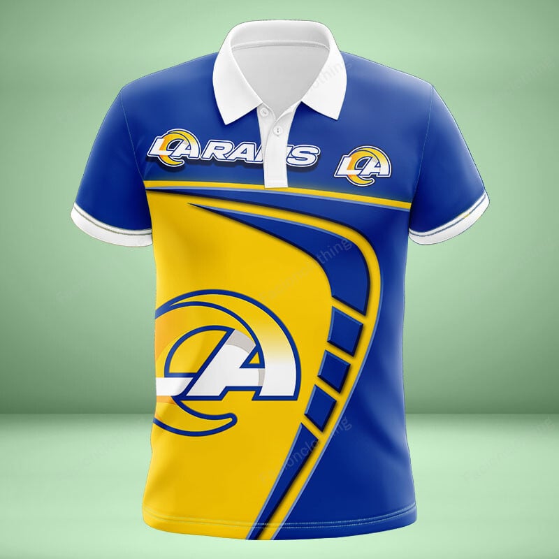 Sportswearmerch Los Angeles Rams NFL Personalized Polo Shirt For Fan
