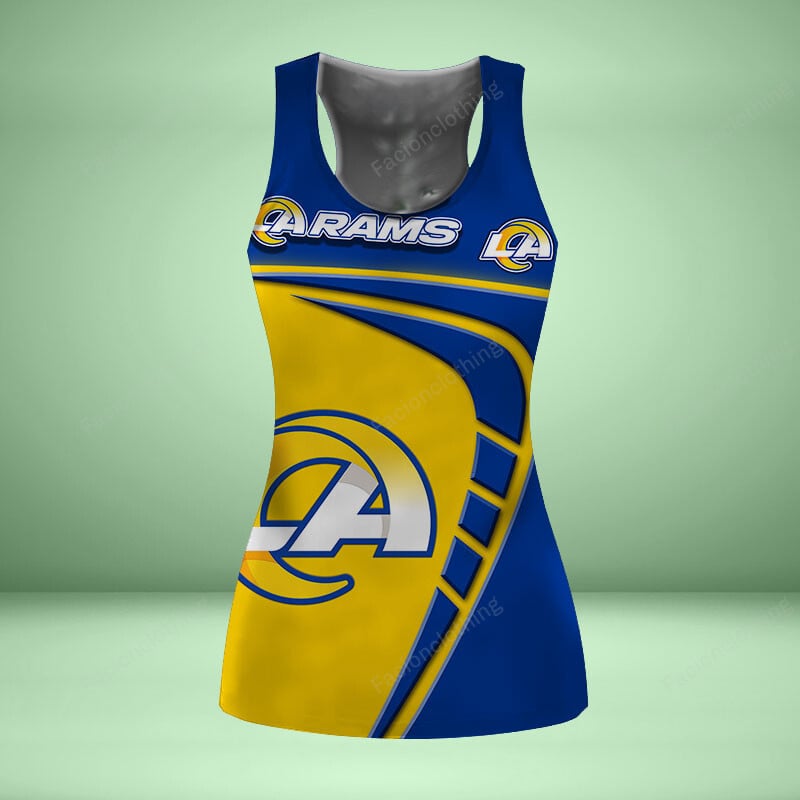 Sportswearmerch Los Angeles Rams NFL Personalized Women Tanktop For Fan