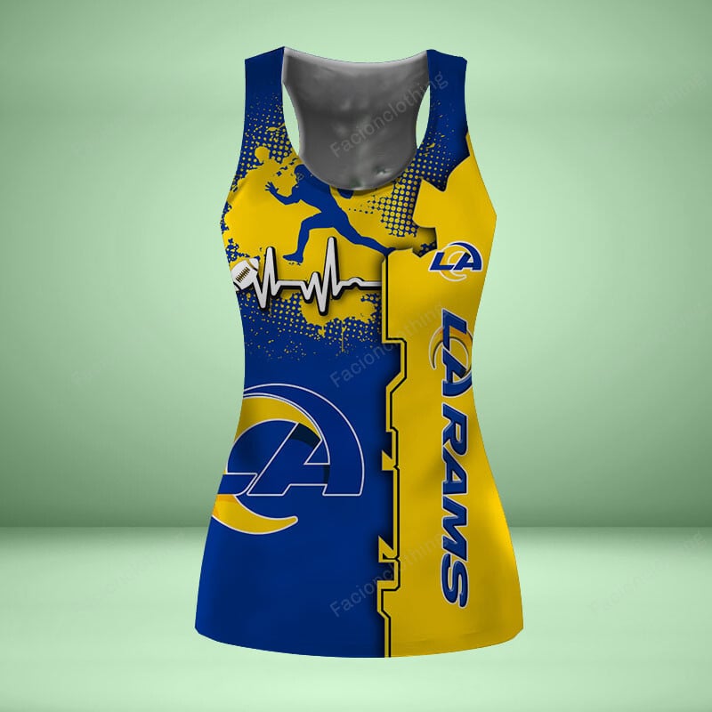 Sportswearmerch Los Angeles Rams NFL Personalized Women Tanktop For Fan