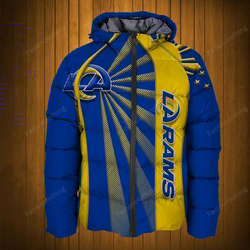 Sportswearmerch Los Angeles Rams NFL Puffer Jacket Personalized For Fan