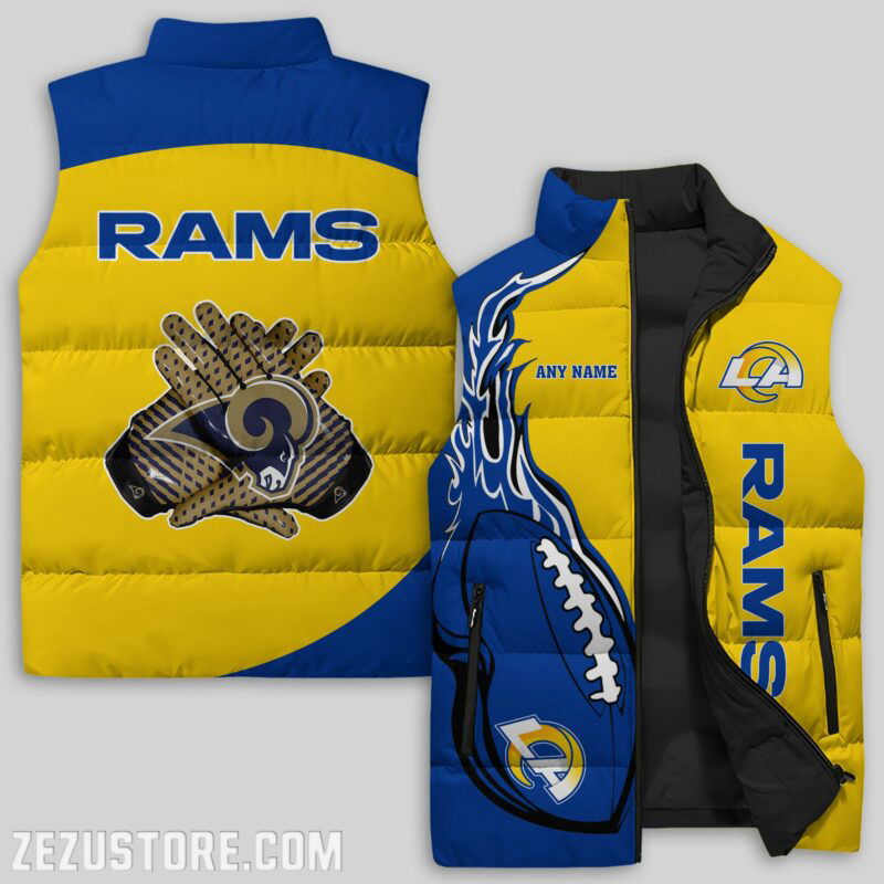 Sportswearmerch Los Angeles Rams NFL Sleeveless Puffer Jacket For Fans