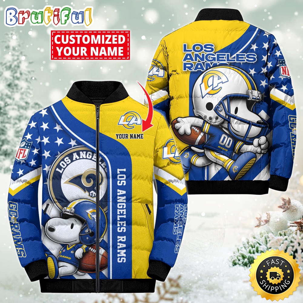 Sportswearmerch Los Angeles Rams NFL Snooby Puffer Jacket For Fan