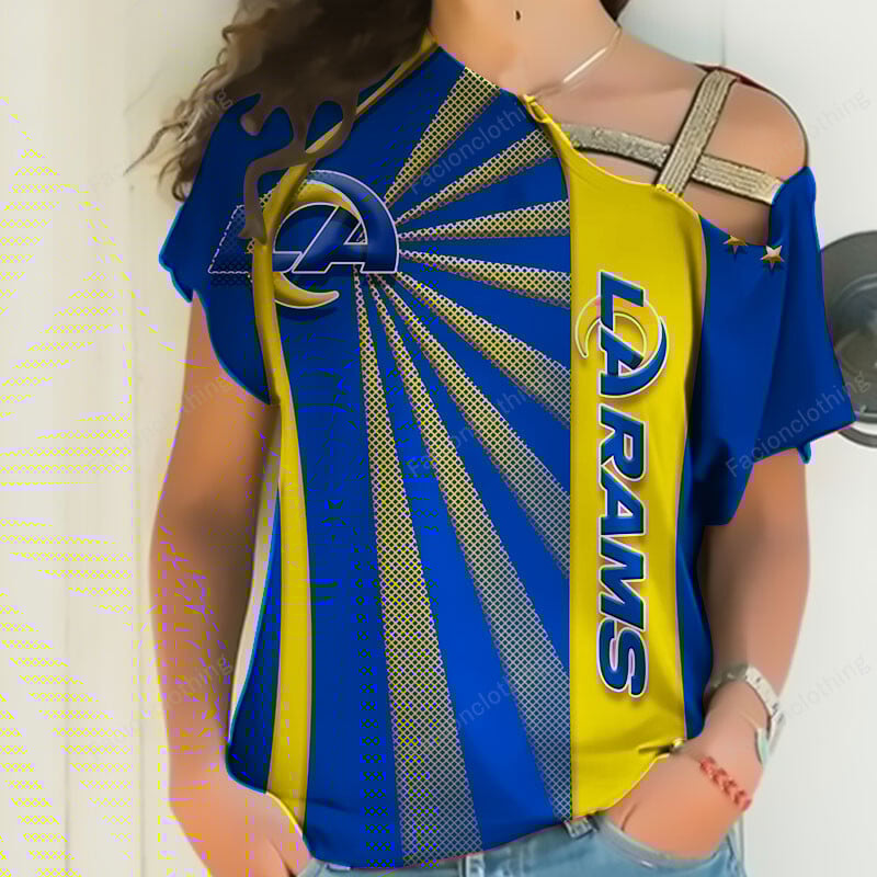 Sportswearmerch Los Angeles Rams NFL Strapless Short Sleeve Personalized For Fan