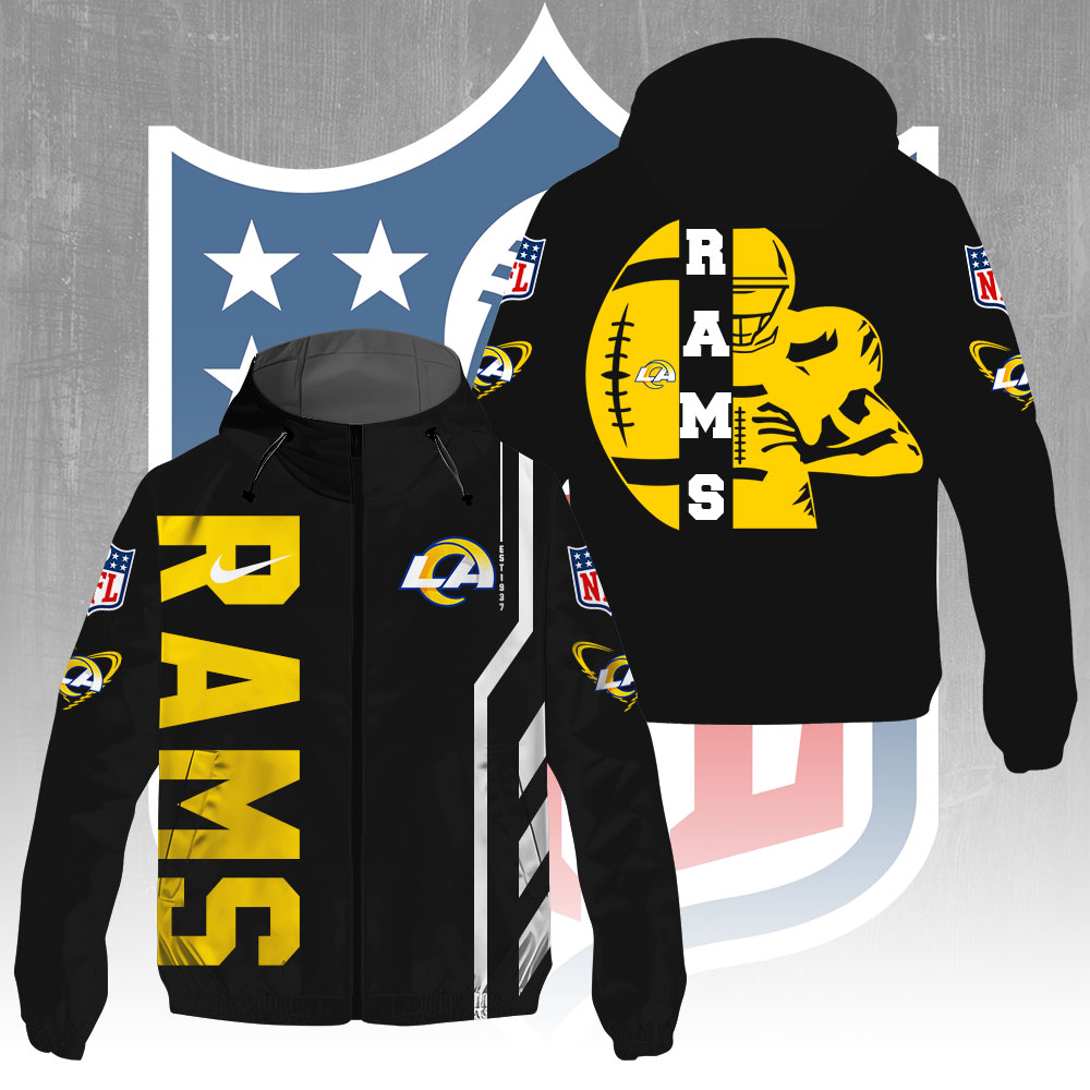 Sportswearmerch Los Angeles Rams NFL Windbreaker Jacket For Fan