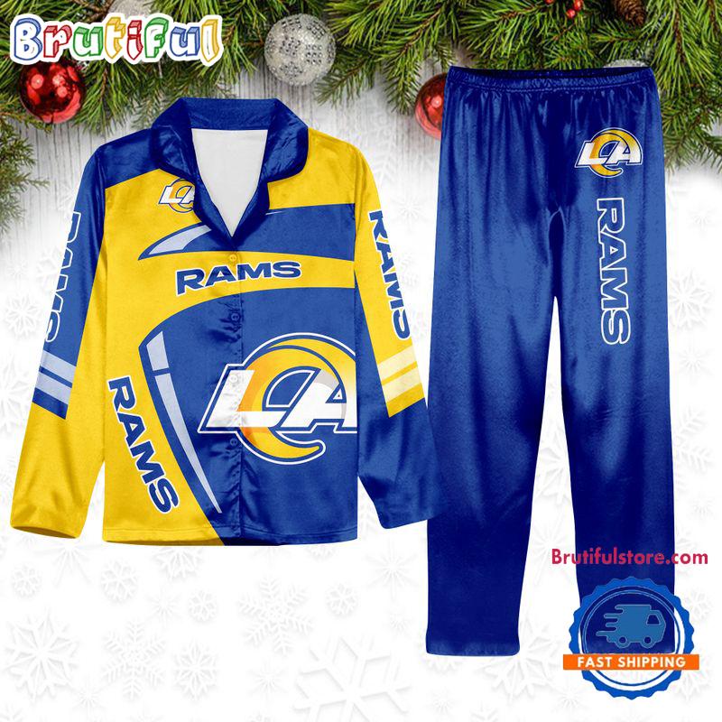 Sportswearmerch Los Angeles Rams NFL Winter Season Personalized Pajamas Set For Fan