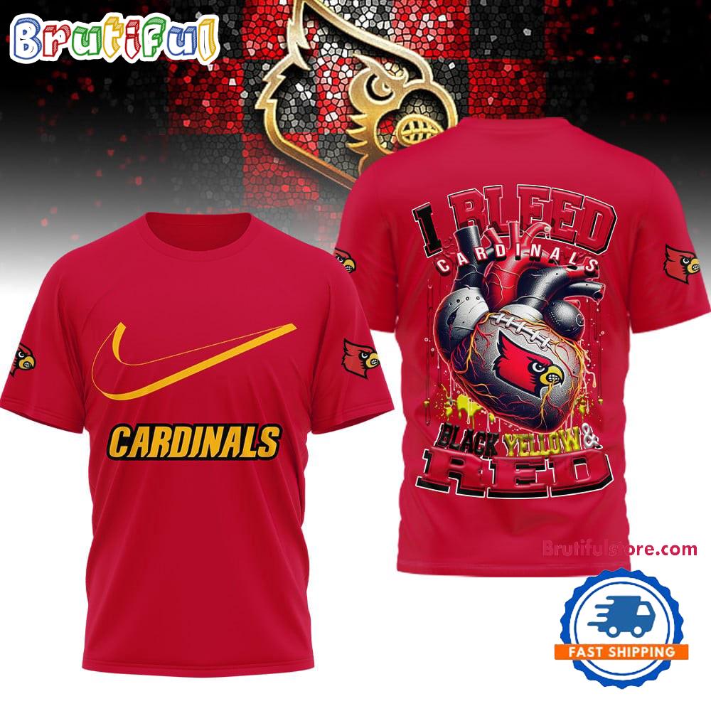 Sportswearmerch Louisville Cardinals NCAA I Bleed T-shirt For Fan