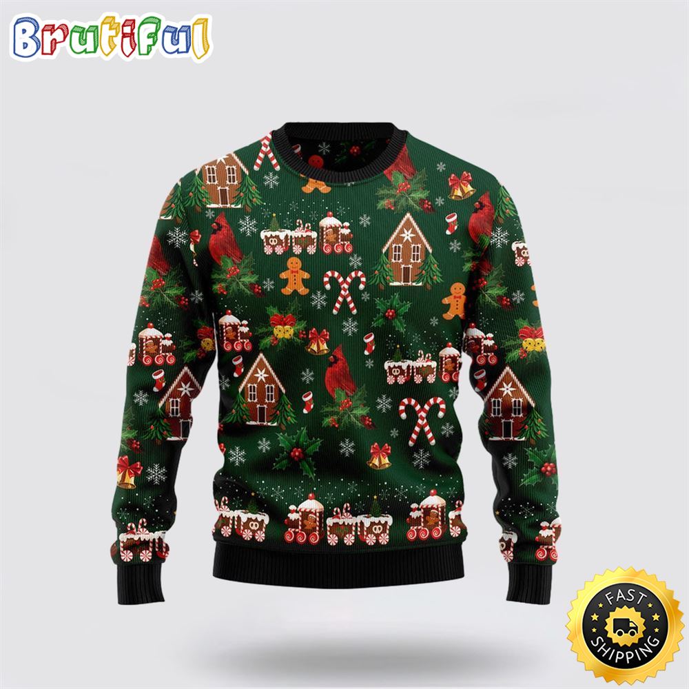 Sportswearmerch Love Cardinal Personalized Christmas Sweater For Fan